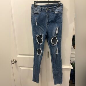 Distressed Women's Jeans, size 9/10